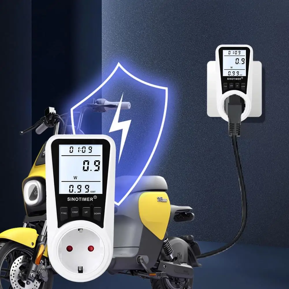 

Digital Wattmeter AC Power Meter Electricy consumption Energy Meter EU Plug Power Kilowatt Wattage Electricity Meter