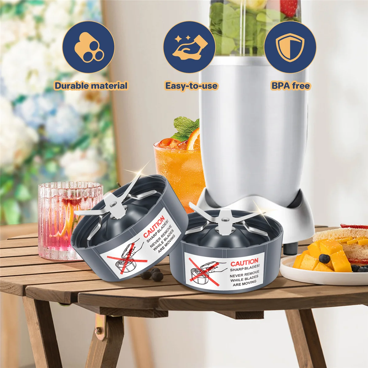 3 шт. сменные лезвия для экстрактора Nutribullet 600 Вт/900 Вт