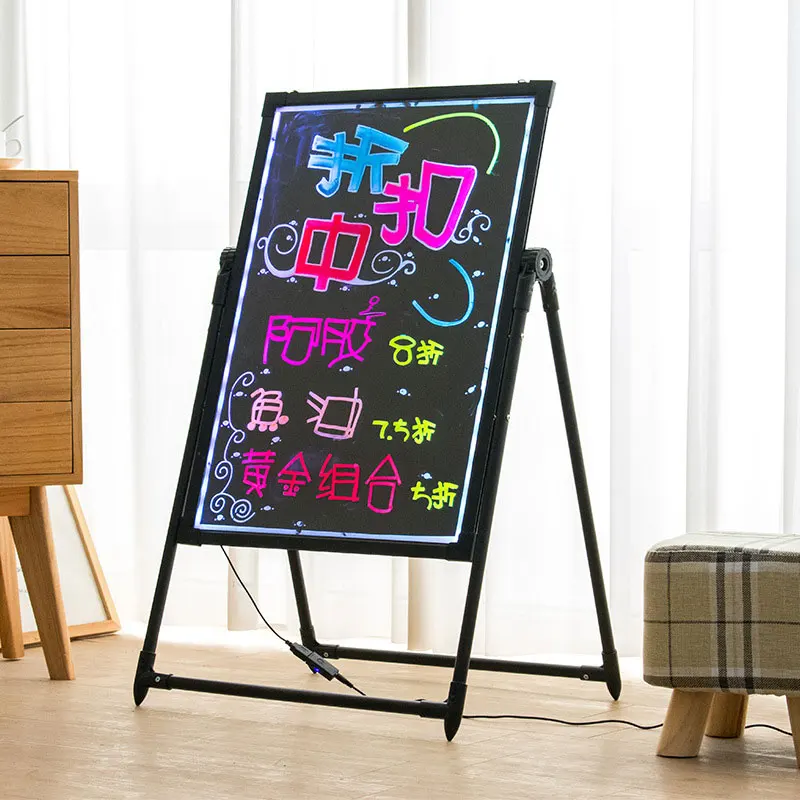 

Color LED fluorescent panel Luminous advertising display board Handwritten blackboard