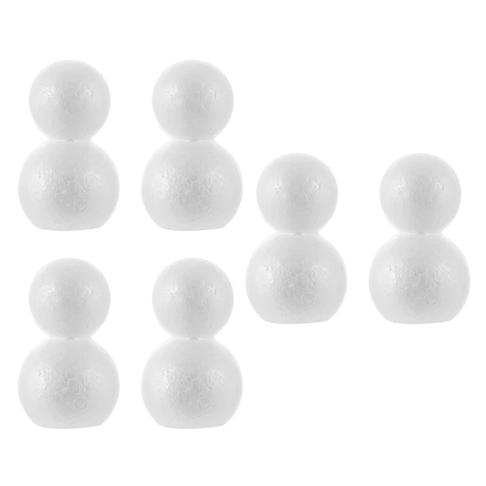 

Snowman Styrofoam Craft Christmas Diy Craftsshapespolystyrene White Kit Shape Modelling Model Supplies Ornamentsfigurine Kids