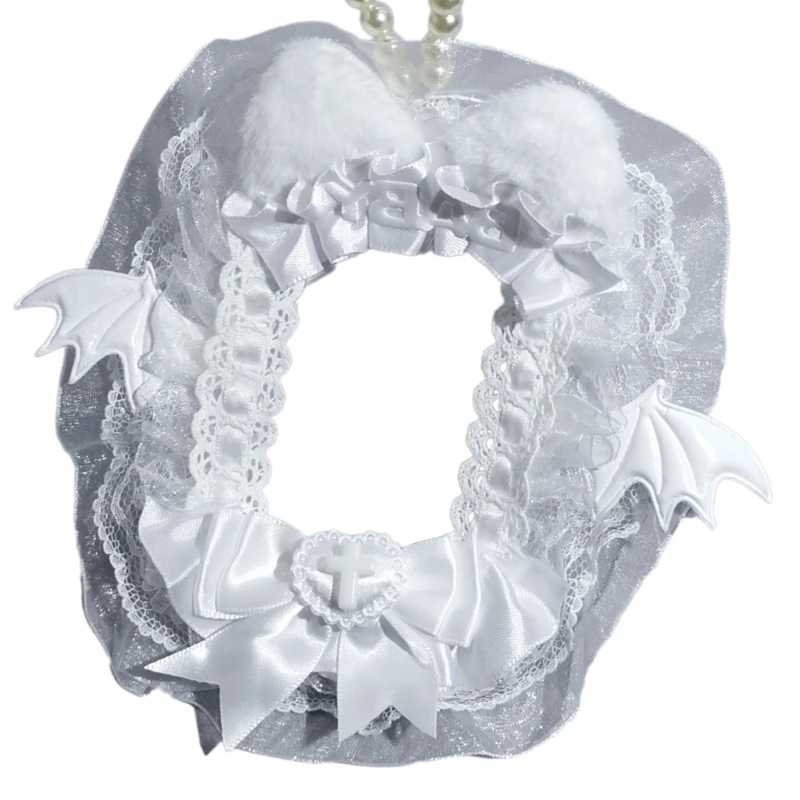 Держатель для фотокарт с кошачьими ушками держатель крыльями ангела и цепочкой