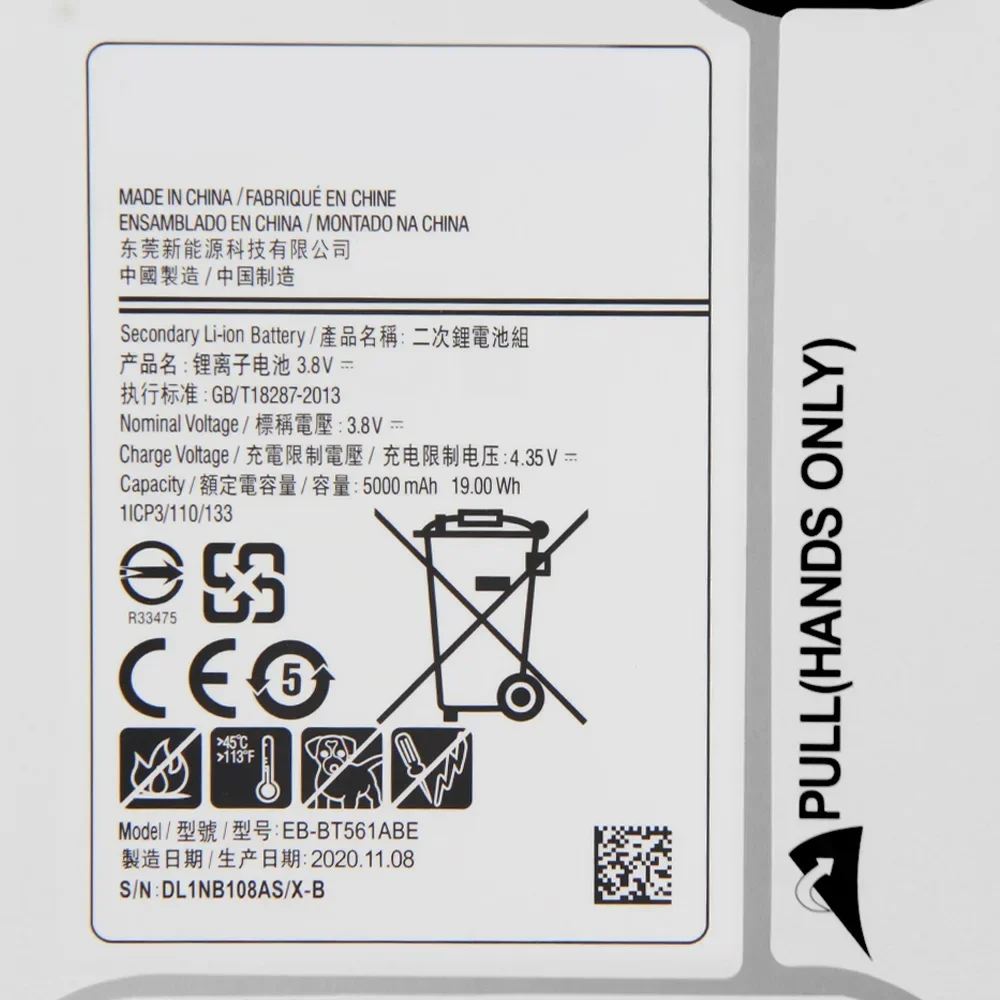 Сменный аккумулятор большой емкости для планшета Samsung GALAXY Tab E T560 T561 SM-T560 EB-BT561ABE с