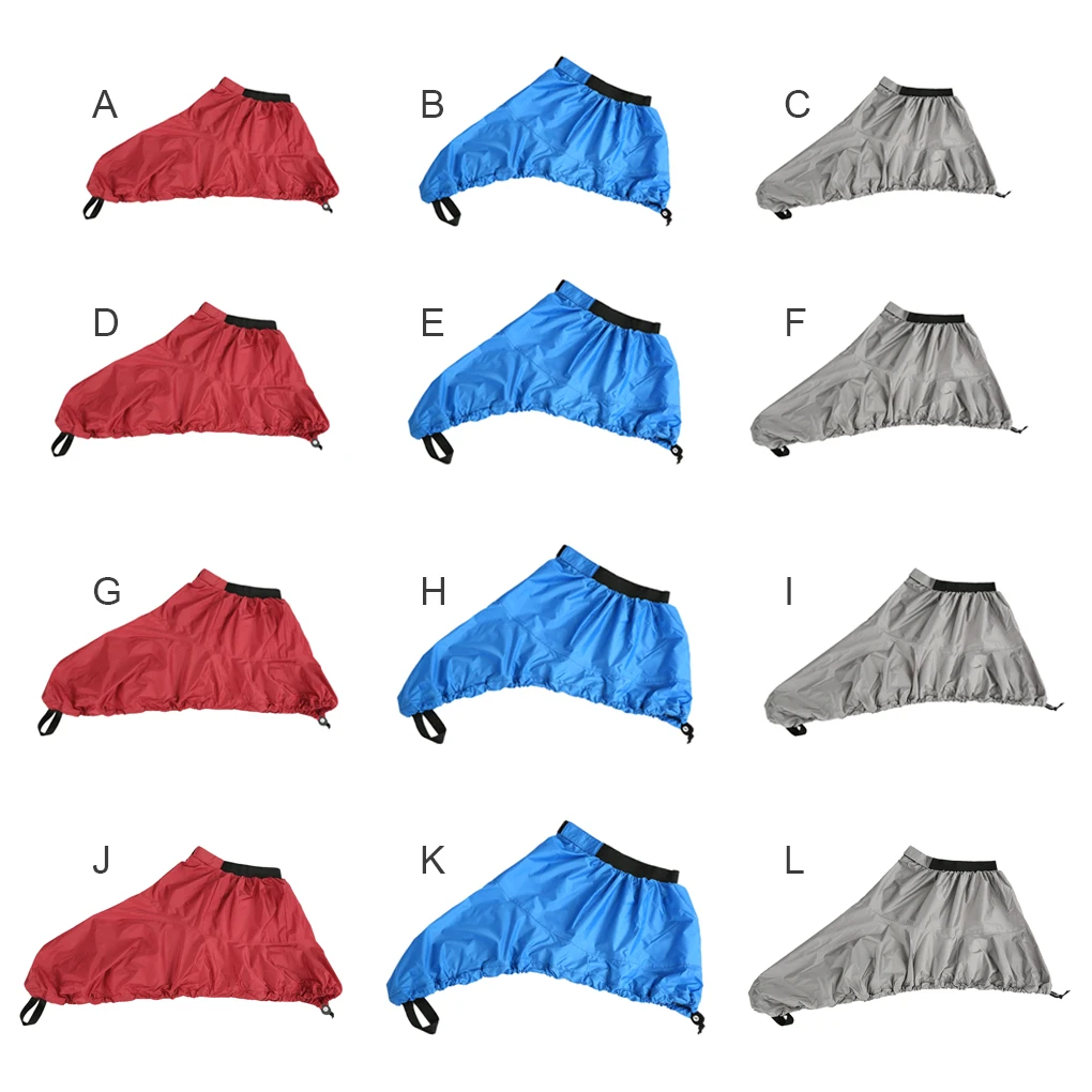 

Adjustable Waterproof Nylon Kayak Spray Skirt Telescopic Portable Cockpit Deck Cover Rowing Canoeing Surfing Red M