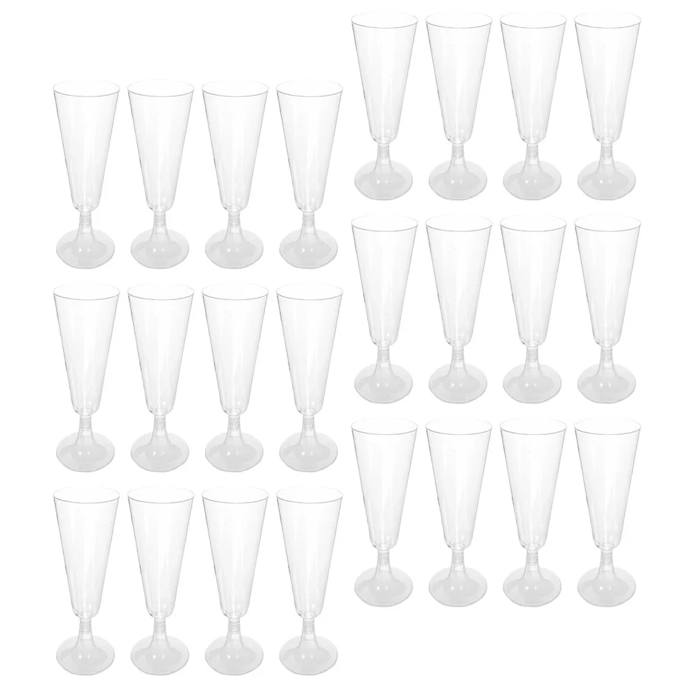 

40pcs Goblets Champagne Flutes Red Drinking Goblets Party Goblets(150ml)