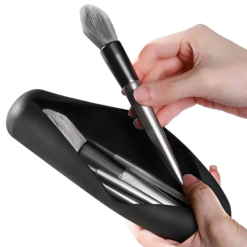 Силиконовая сумка для хранения кистей макияжа водонепроницаемый дорожный