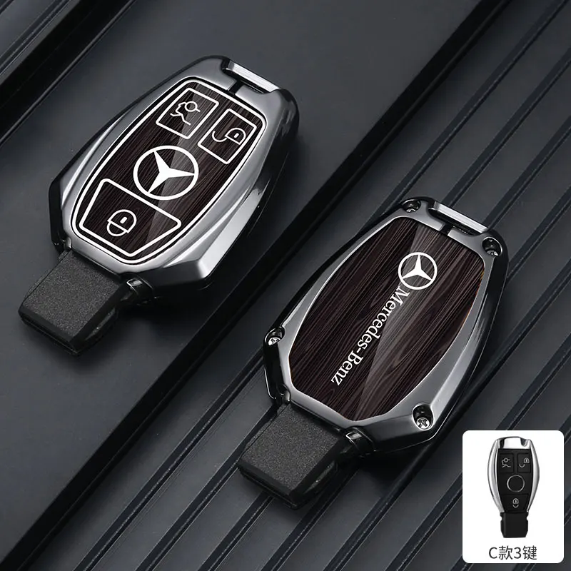 

Чехол для автомобильного дистанционного ключа из цинкового сплава для Mercedes Benz A B C E Class GLS GLA GLK GLC CLS CLA AMG W204 W205 W212 W463 W176