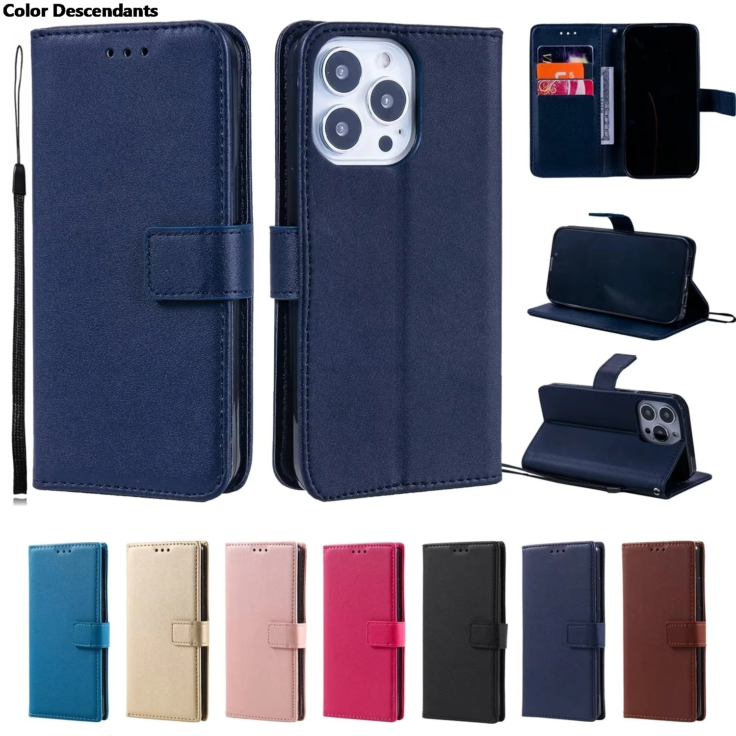 Flip Leather Case For Samsung S21 S22 S23 S24 Ultra Plus A13 A23 A33 A53 A14 A24 A34 A54 A050 A50S A15 A25 A35 A55 5G Book Cover
