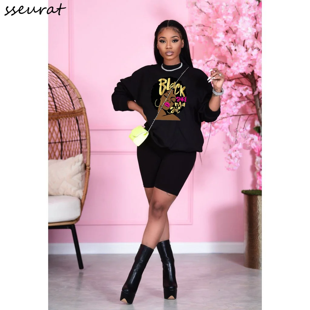 

Женский спортивный костюм для активного отдыха, осенний спортивный костюм из двух предметов: Топ с длинным рукавом и круглым вырезом и коро...