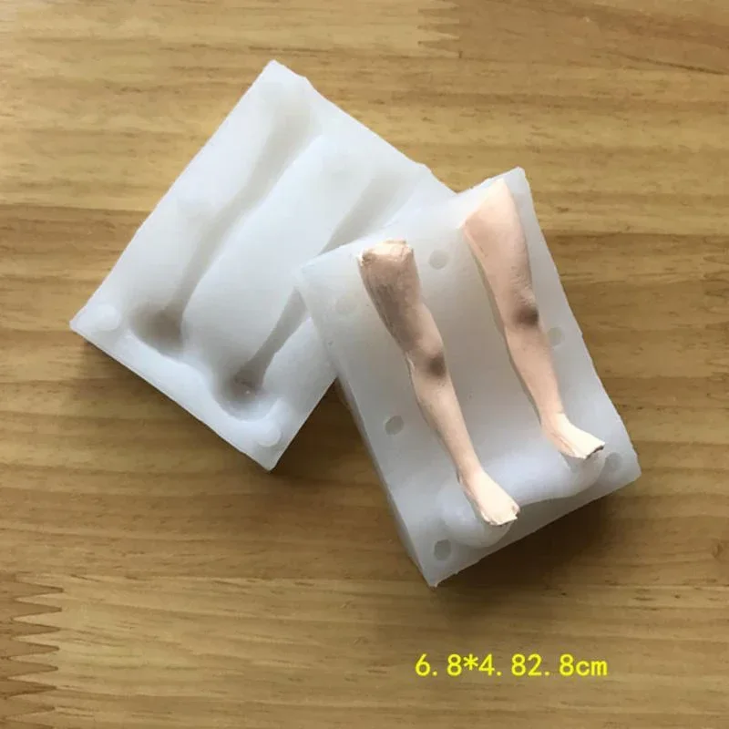 Силиконовая форма в виде свечи 3D для воска ног свечей мыла ароматическая ремесла