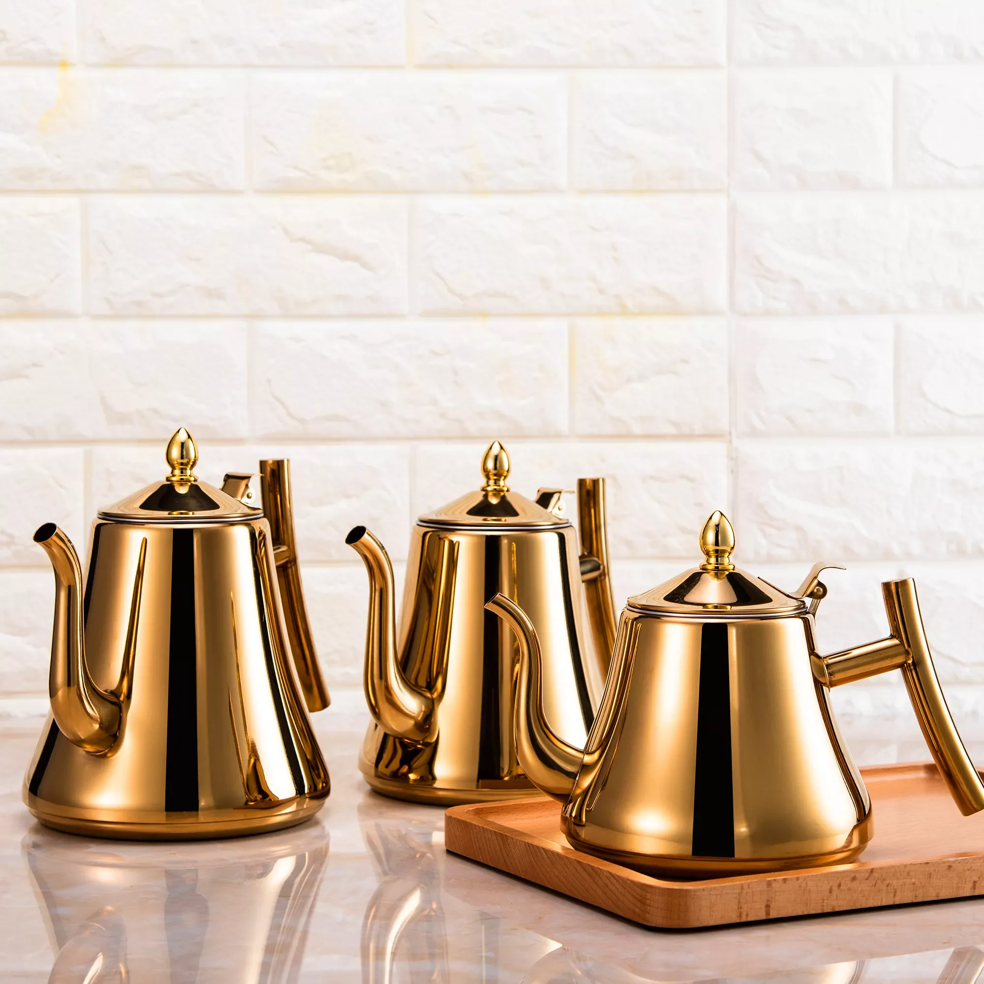 

Tea Kettle Stainless Steel Teapot, With Removable Infuser for Loose Flower Tea Coffee Kettle for Stovetop Safe