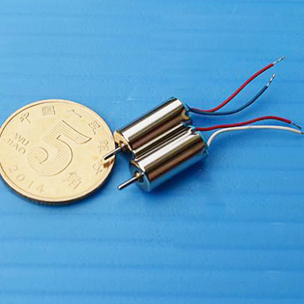 4 шт. Микро Мини 612 мотор без сердечника постоянного тока 3 7 в 61000 об/мин ультра