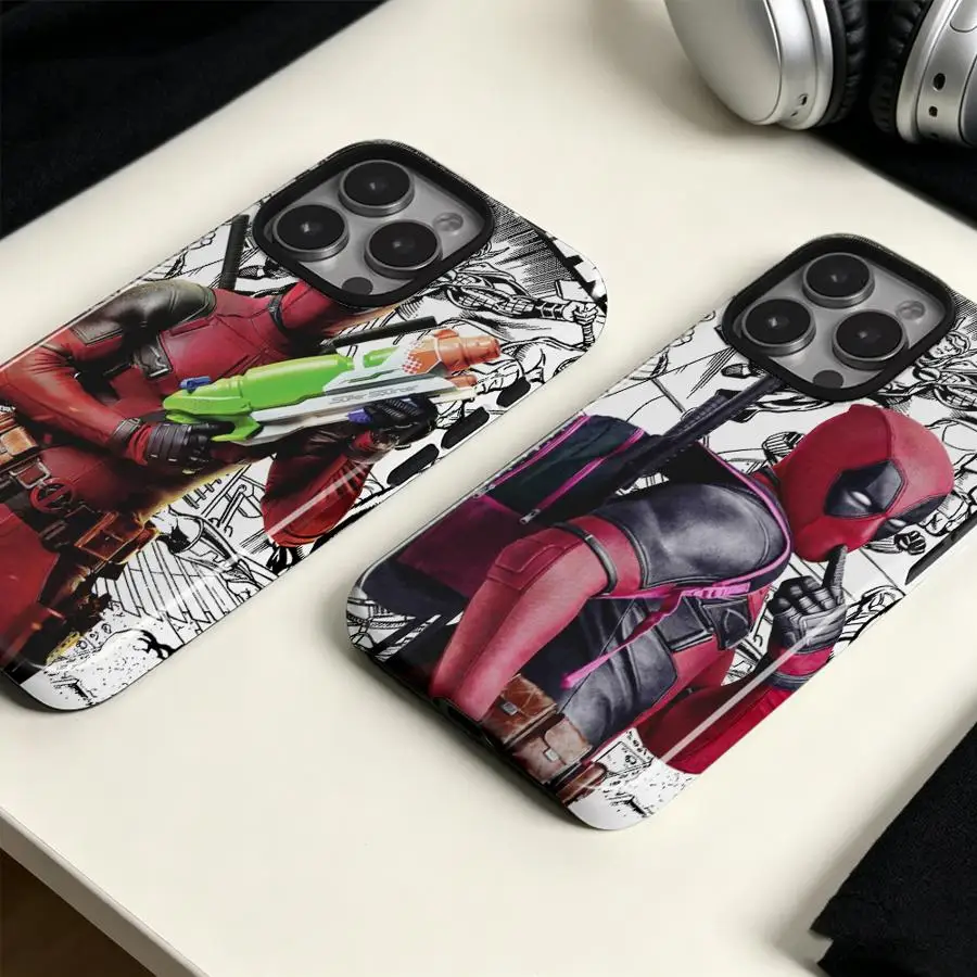 Фото Чехол для телефона Apple iPhone 17 Air 11 16 Pro Max 14 XS XR 13 15 Plus 16e 12, мягкий чехол-накладка Deadpool Love №5