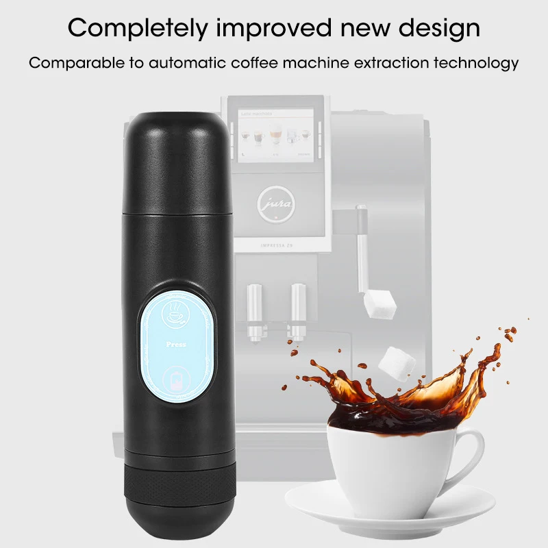 Portable Electric Coffee Machine Car Travel Automatic Italian Coffee Machine Coffee Capsules Powder USB Rechargeable Coffee Pot