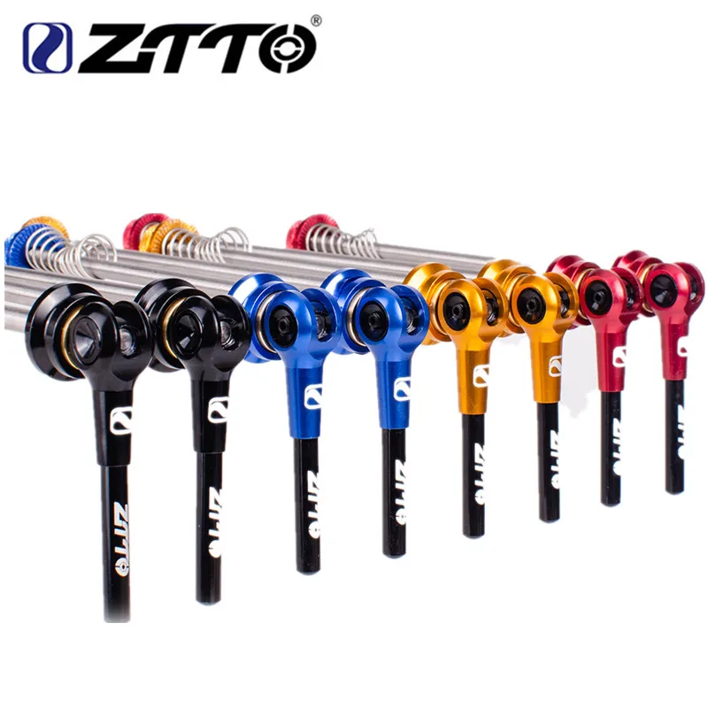 

ZTTO Ultralight Bicycle QR Ti Skewers 9mm 5mm Wheel 100/135MM Hub Quick Release Skewers Axle Lightweight for MTB Road Bike