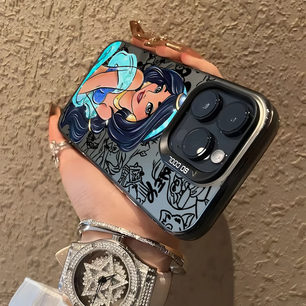 Чехол для телефона Disney Princess Ariel Elsa Oppo A78 A74 A60 A58 A57 A38 A17 A3x Reno 13 12 11 F 10 8 7 6 T Z Pro Plus 4G 5G Cover