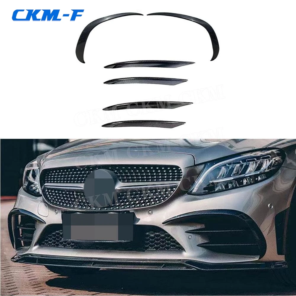 Передний бампер из углеродного волокна противотуманная лампа отделка крышка