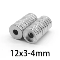 102030501001500200pcs 12x3 4 disc neodymium magnets 12x3 mm hole 4mm minor diameter round countersunk magnet 123 4 123