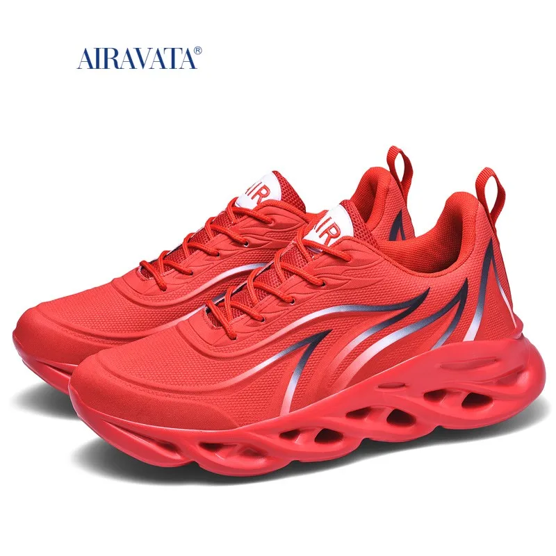 Sneakers Men Flame Printed Sneaker Flying Weave Sports Shoes Comfortable Running Shoes Outdoor Man Athletic Shoe Zapatillas