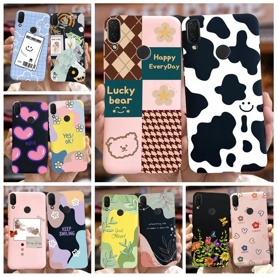 Чехол для Huawei Nova 3i, стильный чехол с рисунком, мягкие тонкие Чехлы, чехол для телефона Huawei P Smart Plus 2018, бампер Nova3i