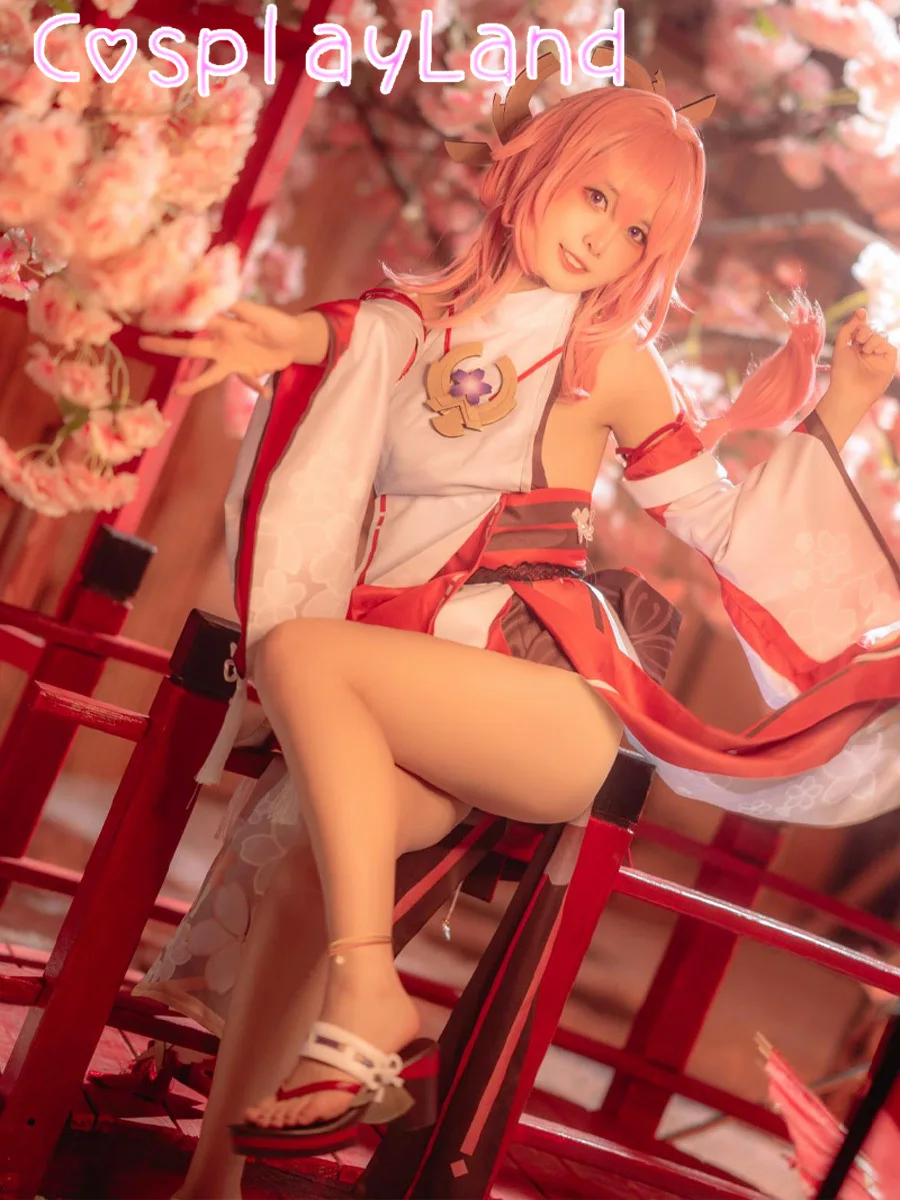 

Game Genshin Impact Cosplay Yae Miko Cosplay Costume Halloween Costume Fancy Women Dress Yae Miko Costume Suit Sexy Dress