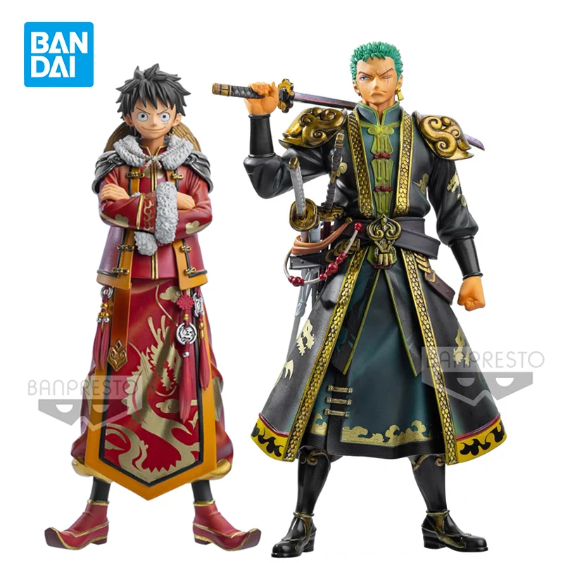 

In Stock Banpresto One Piece Dxf Luffy Zoro The Grandline Men Koukaioh Kikou Vol.2 Original Anime Figure Model Collectible Toys