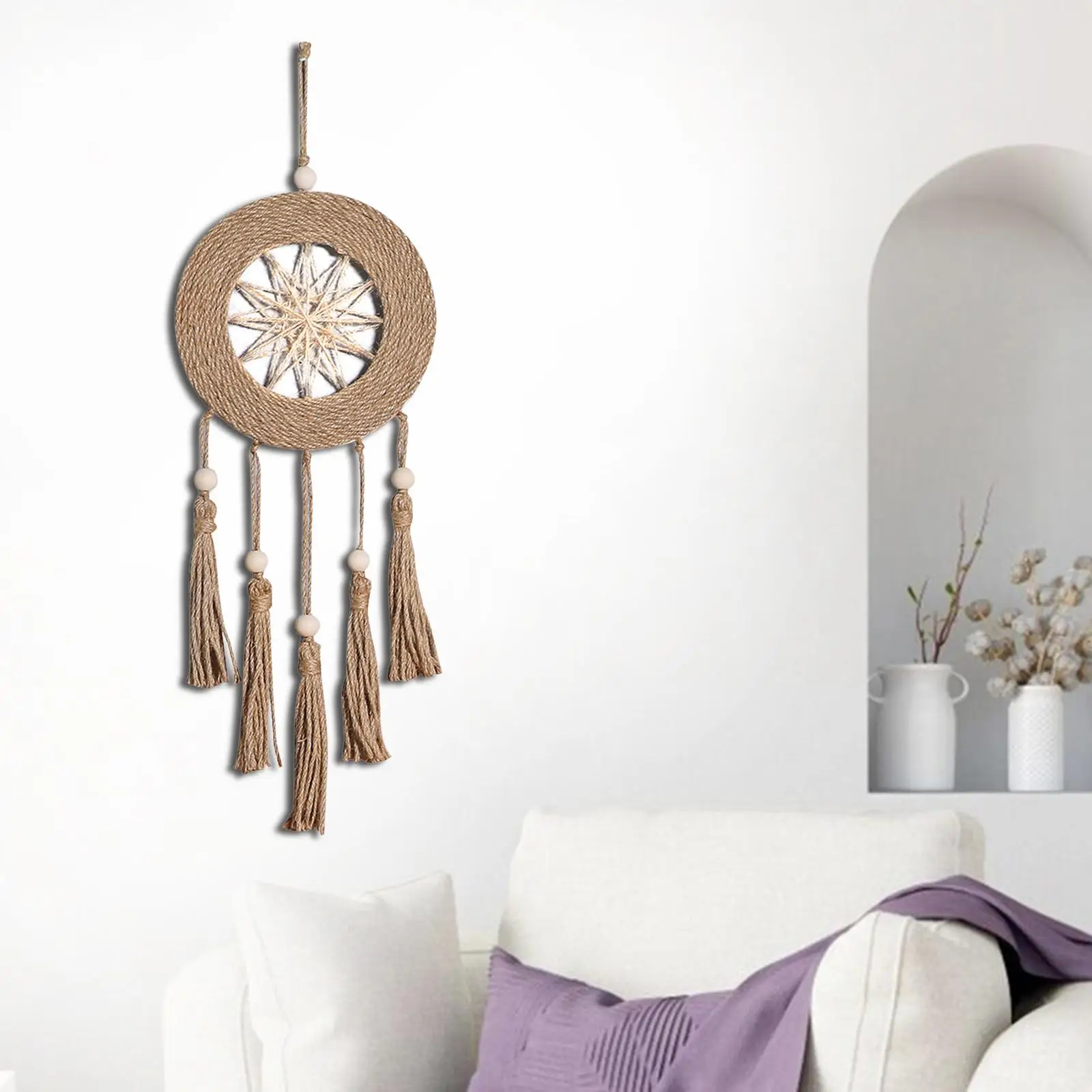 

Boho гобелен из макраме ручная работа настенная подвеска ручной работы для домашней свадьбы