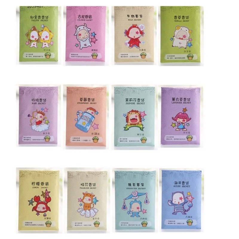 

12pcs Fragrances Natural Spices Wardrobe Aromatherapy-Bag Air Fresheners Flavor Pouch Cabinet Spices Pockets