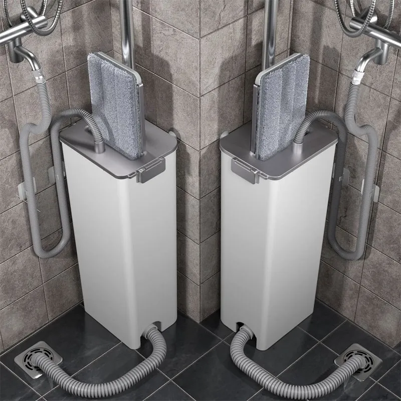 

Автоматическая плоская швабра с отжимом, устройство для мытья пола с ведром, швабры из микрофибры для уборки Wonderlife Lightning обеспечивает уборк...