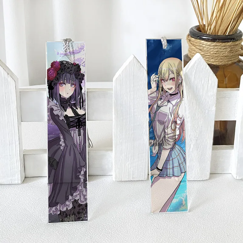 

Anime My Dress-Up Darling Kitagawa Marin Crystal Bookmark Creative Bookmarks Stationery Accessories Figure 3411