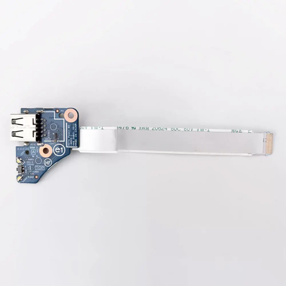 Фото OEM-плата с USB-разъемом и кнопкой питания для ноутбуков HP Envy X360 15-DR, 15M-DR, TPN-W142, 15-DS, 15M-DS, TPN-W143 (кабель для ремонта) №3