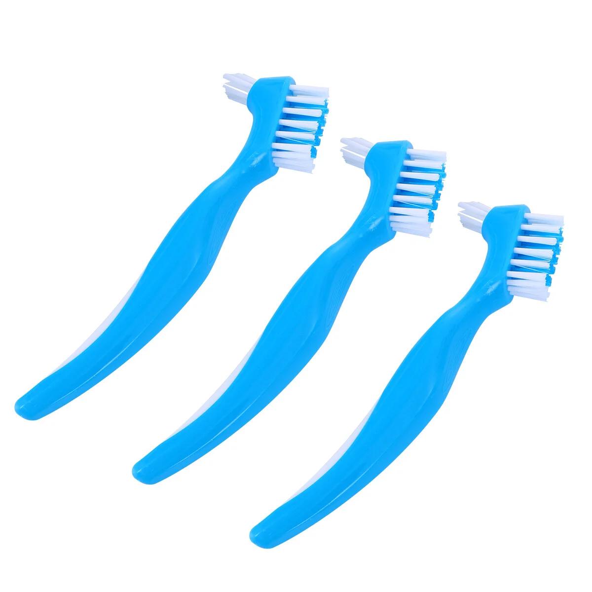 

6 Pcs Double Denture Care Comb Sided Adhesive Floss Toothbrushes Braces