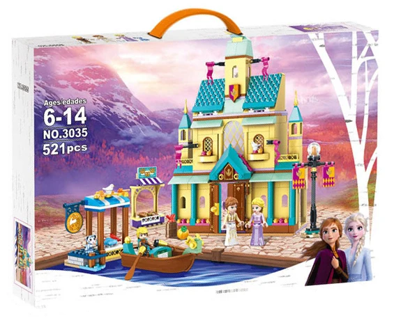 Arendelle Castle Village 41167 3035 модель здания строительные блоки детские развивающие