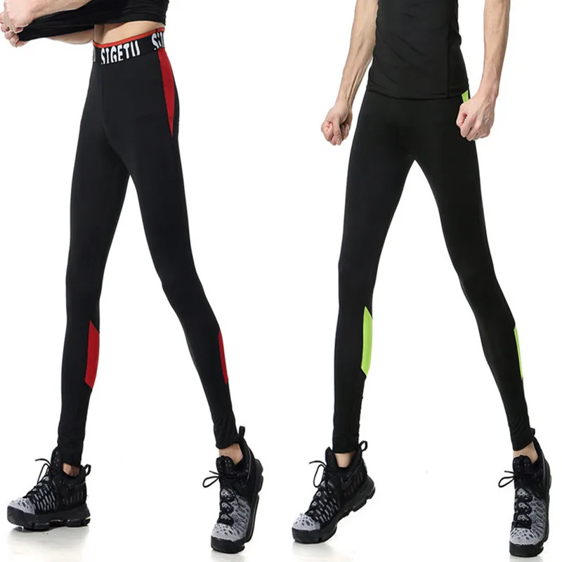 Men Big Size Bodybuliding Gym Fitness Running Trouser Skinny Pants Basketball Yoga Sports Tight Bottom Training Leggings