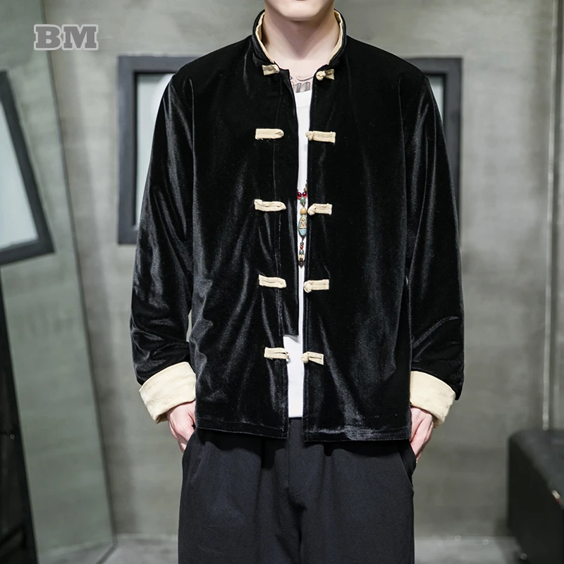 

Женское бархатное платье в этническом стиле, традиционное платье в китайском стиле, Одежда Кунг-фу для весны и осени, 2022