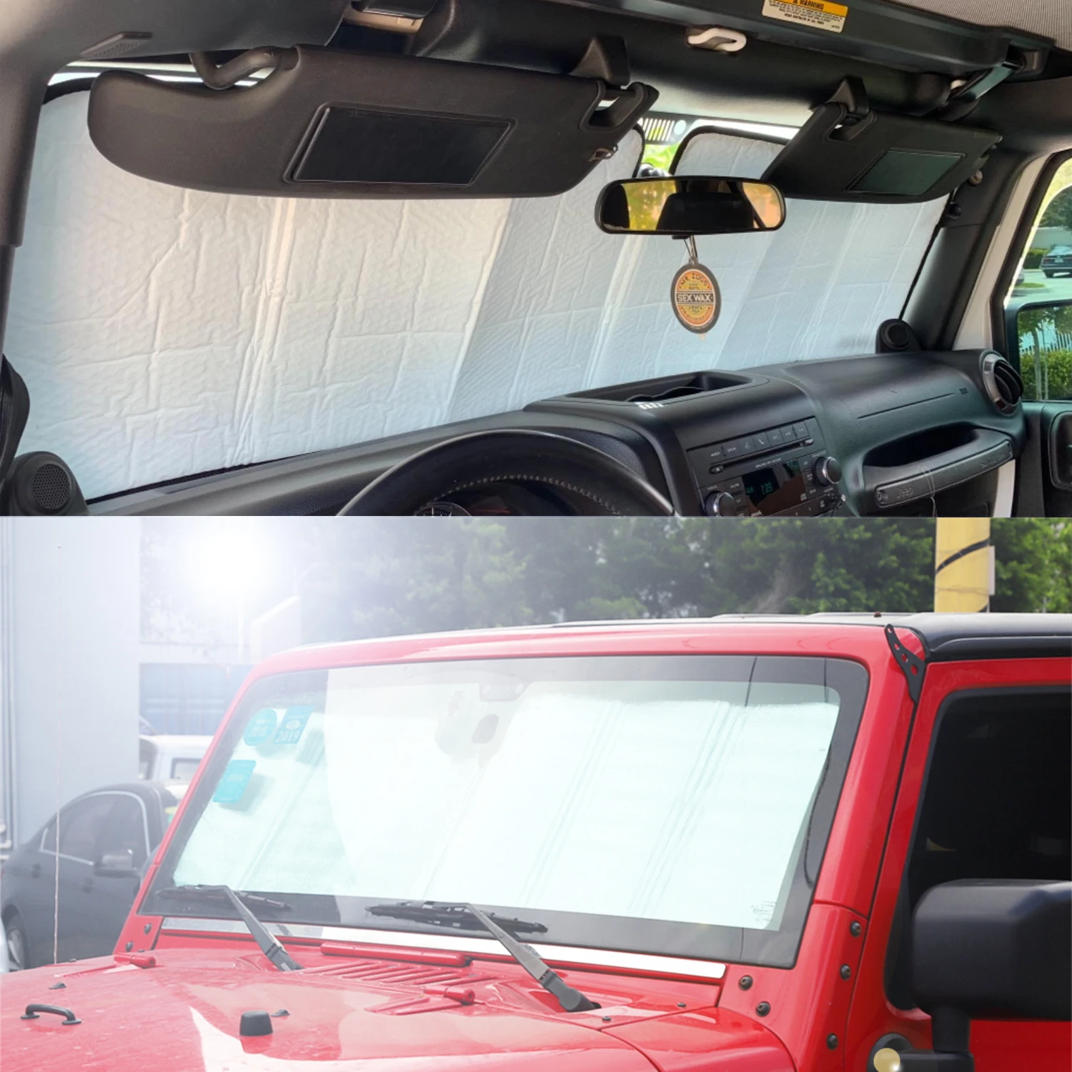 Козырек от солнца для Jeep Wrangler TJ 1997-2006 JK 2007-2017