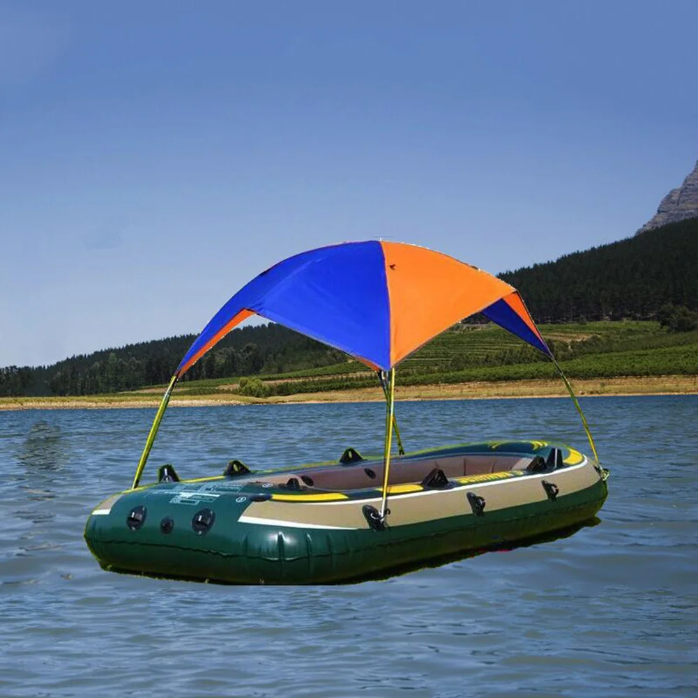 

2 Person Inflatable Boat Kayak Canopy Awning Sun Shade Shelter Waterproof Fishing Tent Rubber Boat Kayak Rafting Accessories