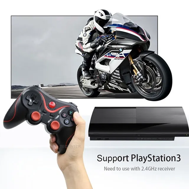 Support Bluetooth T3 X3 Wireless Joystick Gamepad PC Game Controller BT3.0 Joystick For Mobile Phone Tablet TV Box Holder 2