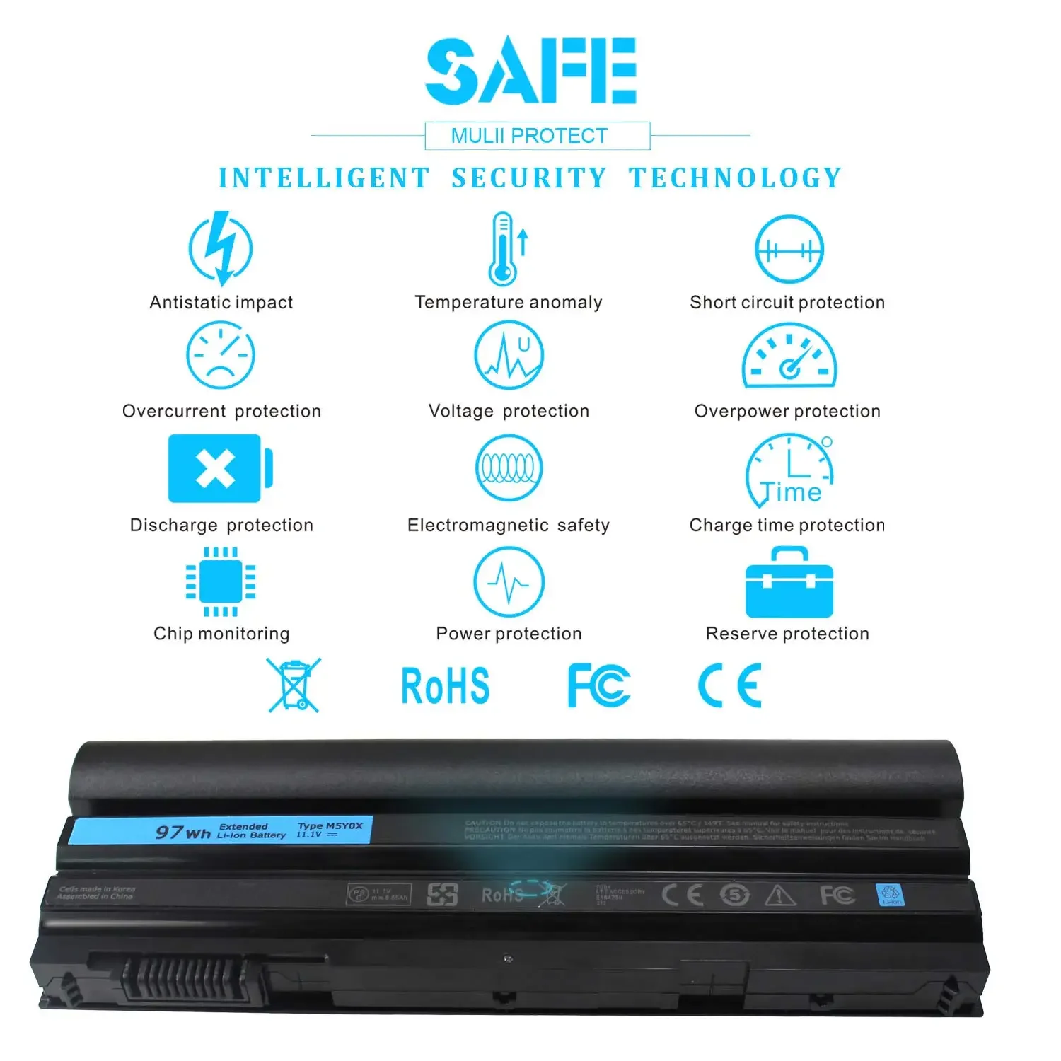 Аккумулятор для ноутбука Dell 8858X 11.1V