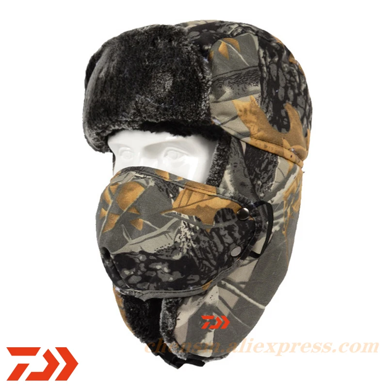 

Daiwa 2023 New Professional Men's Fishing Cap Winter Outdoor Mountaineering Warm Hat Ski Cycling Waterproof Windproof Hat