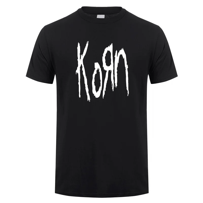 Футболка Korn мужская с коротким рукавом крутая тенниска из хлопка майка