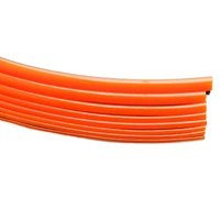 red smooth polyurethane conveyor belt pu round belt driving belt 2mm 3mm 4mm 5mm 6mm 7mm 8mm 10mm dia thick