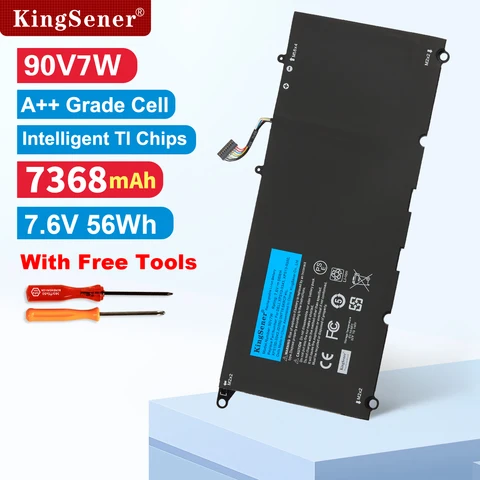 Аккумулятор KingSener 90V7W JHXPY JD25G 090V7W для ноутбука Dell XPS 13 9343 XPS13 9350 13D-9343 P54G 0N7T6 5K9CP RWT1R 0DRRP 56WH