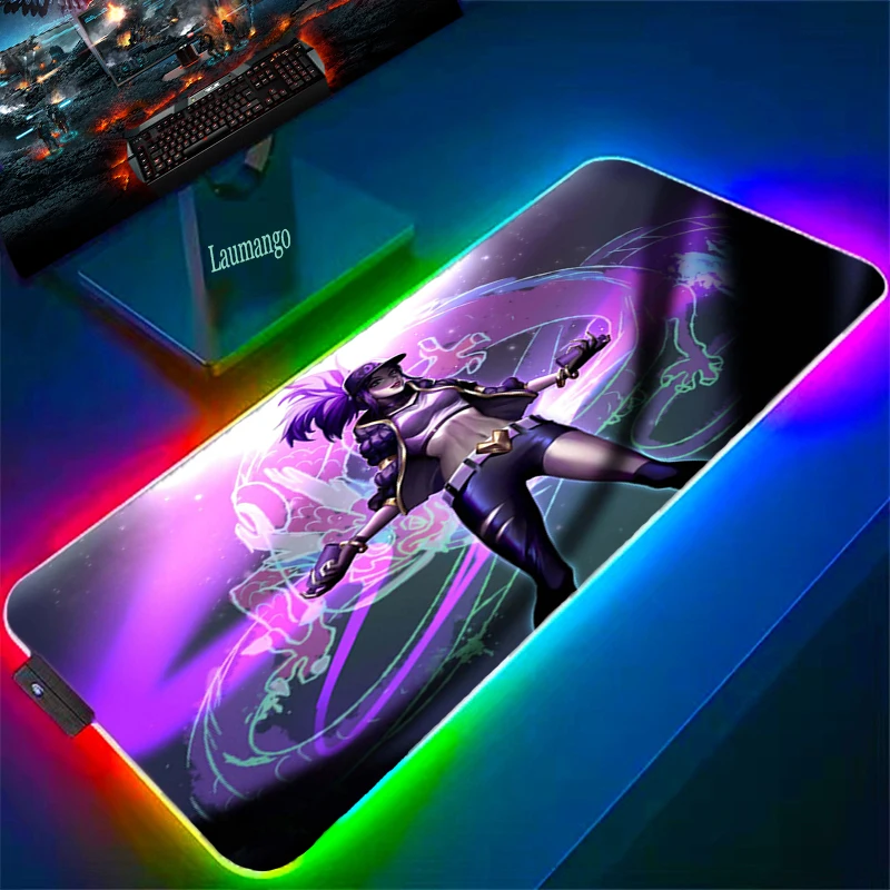 

Коврик для мыши KDA ALL OUT LOL RGB, игровые аксессуары, компьютерный Настольный коврик, коврик для мыши в стиле аниме, коврик для мыши, Офисные аксес...