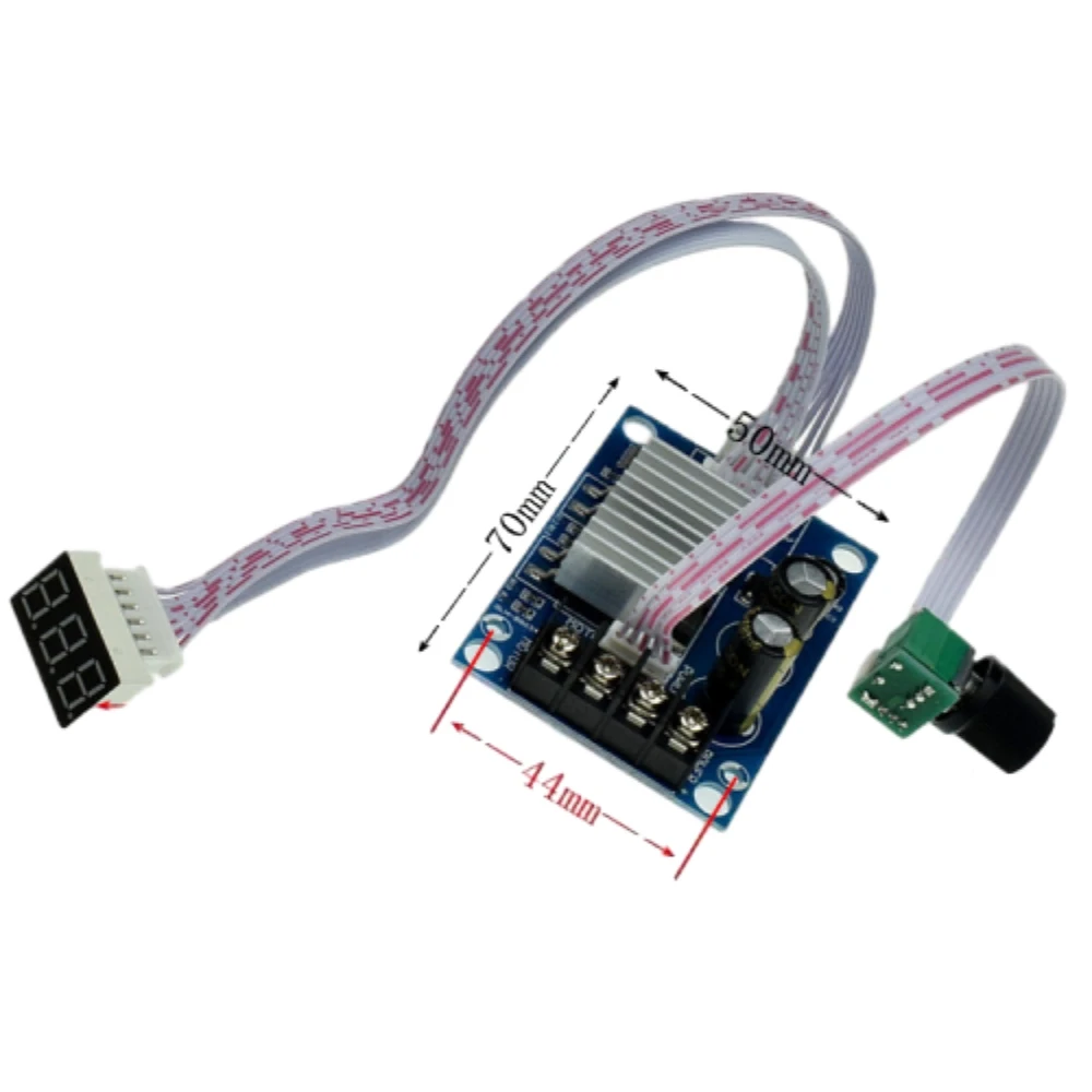 DC12-24V регулятор двигателя с линейным цифровым дисплеем скорости шим 0-100%