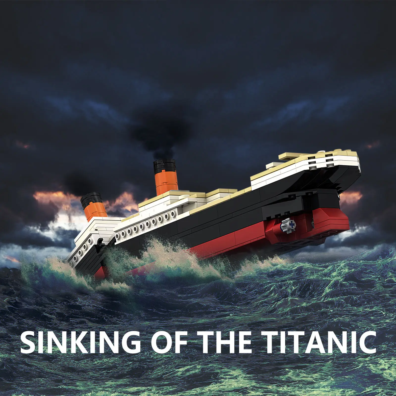 Модель Погружной сцены Titanic большой круизный лайнер лодка 3D микро строительные