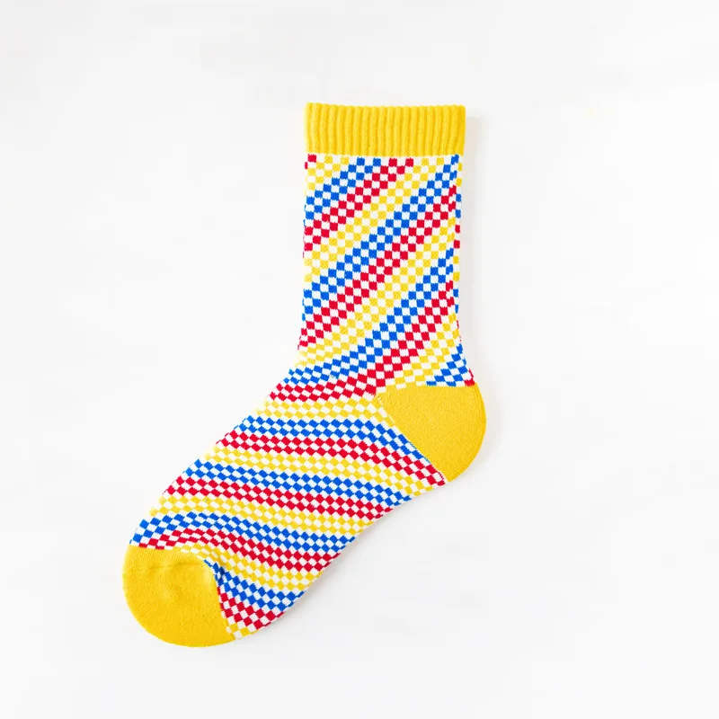 3 пары модные уличные носки средней длины повседневные и забавные цветные для пар