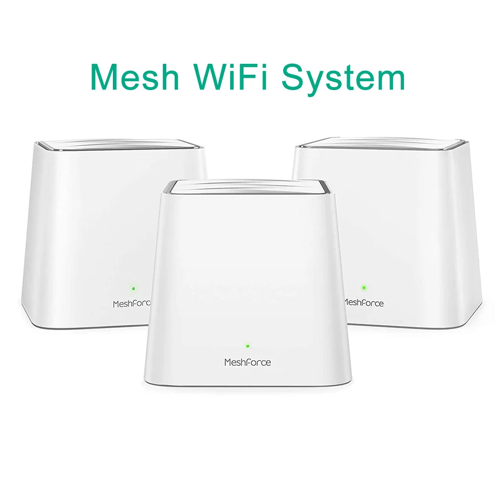 

1200M Mesh WiFi System Meshforce M3s Up to 8000 sq.ft. Whole Home Coverage Gigabit Wi-Fi Router for Wireless Internet Networking