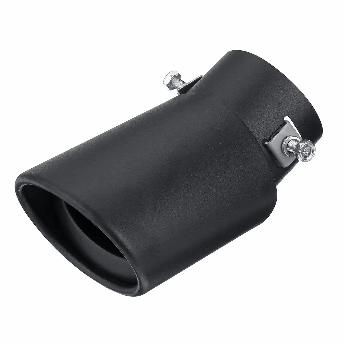 

63mm 2.5" Car Exhaust Pipe Stainless Steel Muffler Tip Matte Black Tail Tube Universal For VW/Honda/Toyota