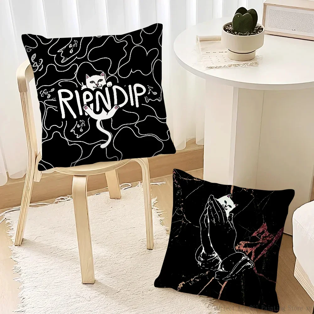 Фото Модная наволочка R-RIPNDIPS, модная квадратная наволочка для спальни, дивана, комнаты, украшение для подушки для отдыха, 40x40 №2