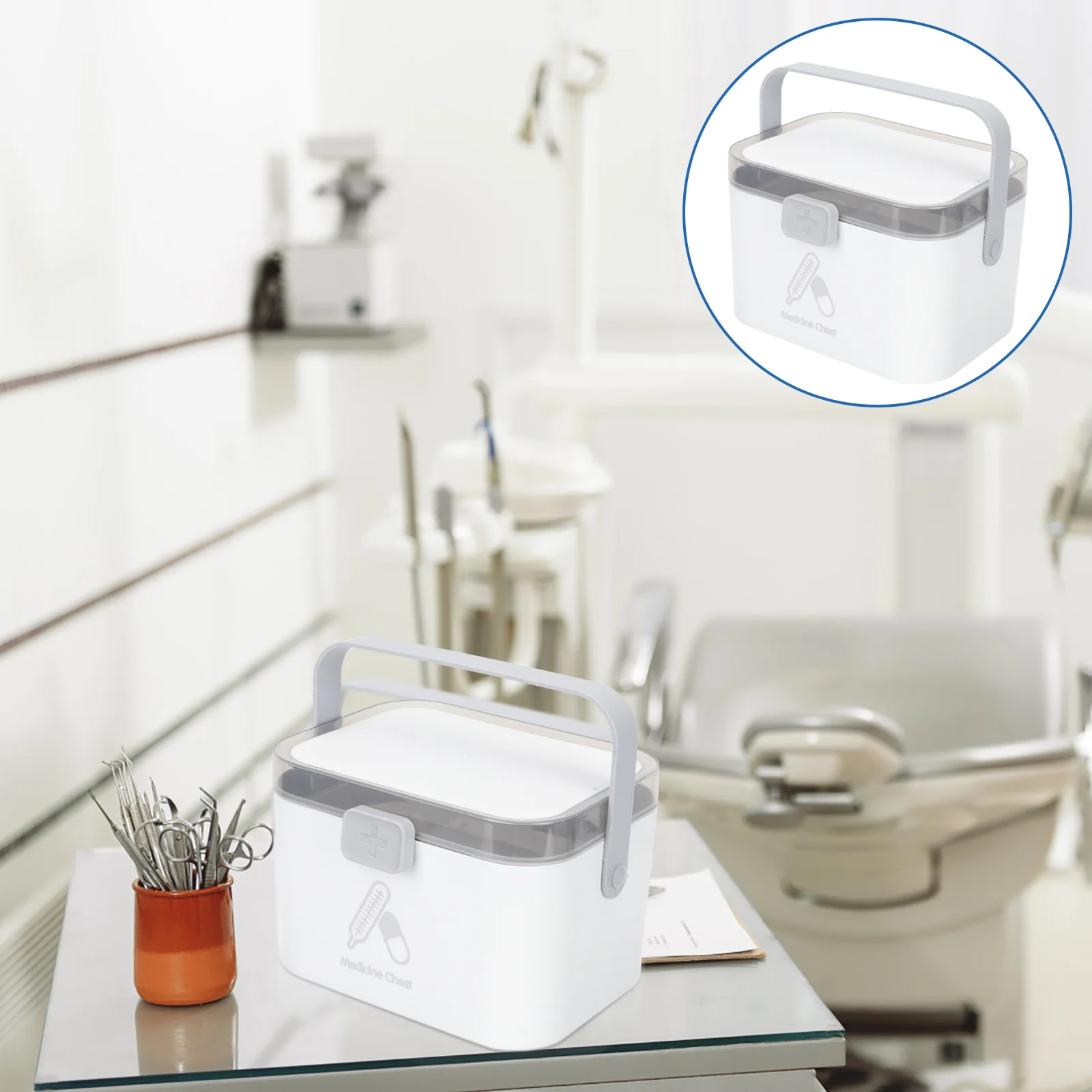 

Medicine Organizing Box Family Use Medicine Box Large Medicine Case for Home